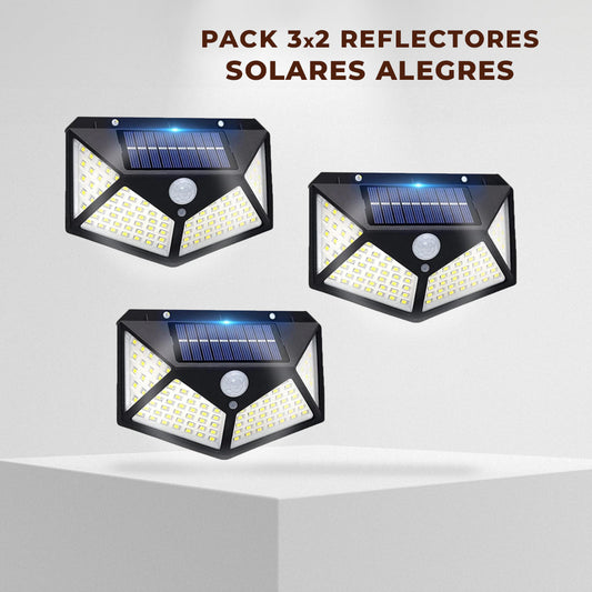 PACK 3X2 Reflectores Solares Alegres®
